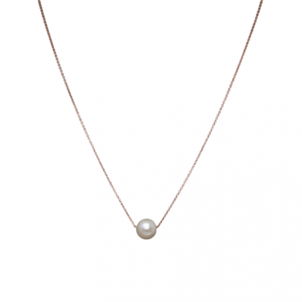 Sterling Silver Necklace With Pearls