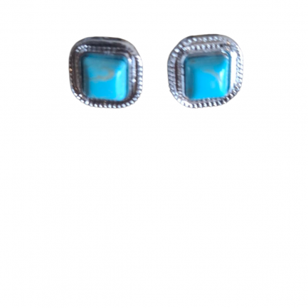 Earrings Squared tirquoise
