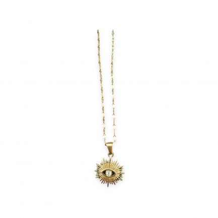 Necklace eye in yellow