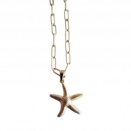 Star fish Necklace yellow