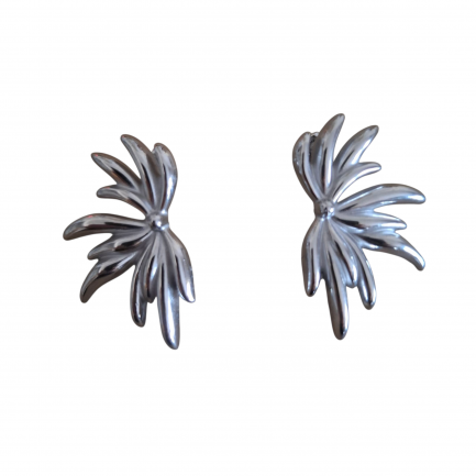 Flower Earrings White